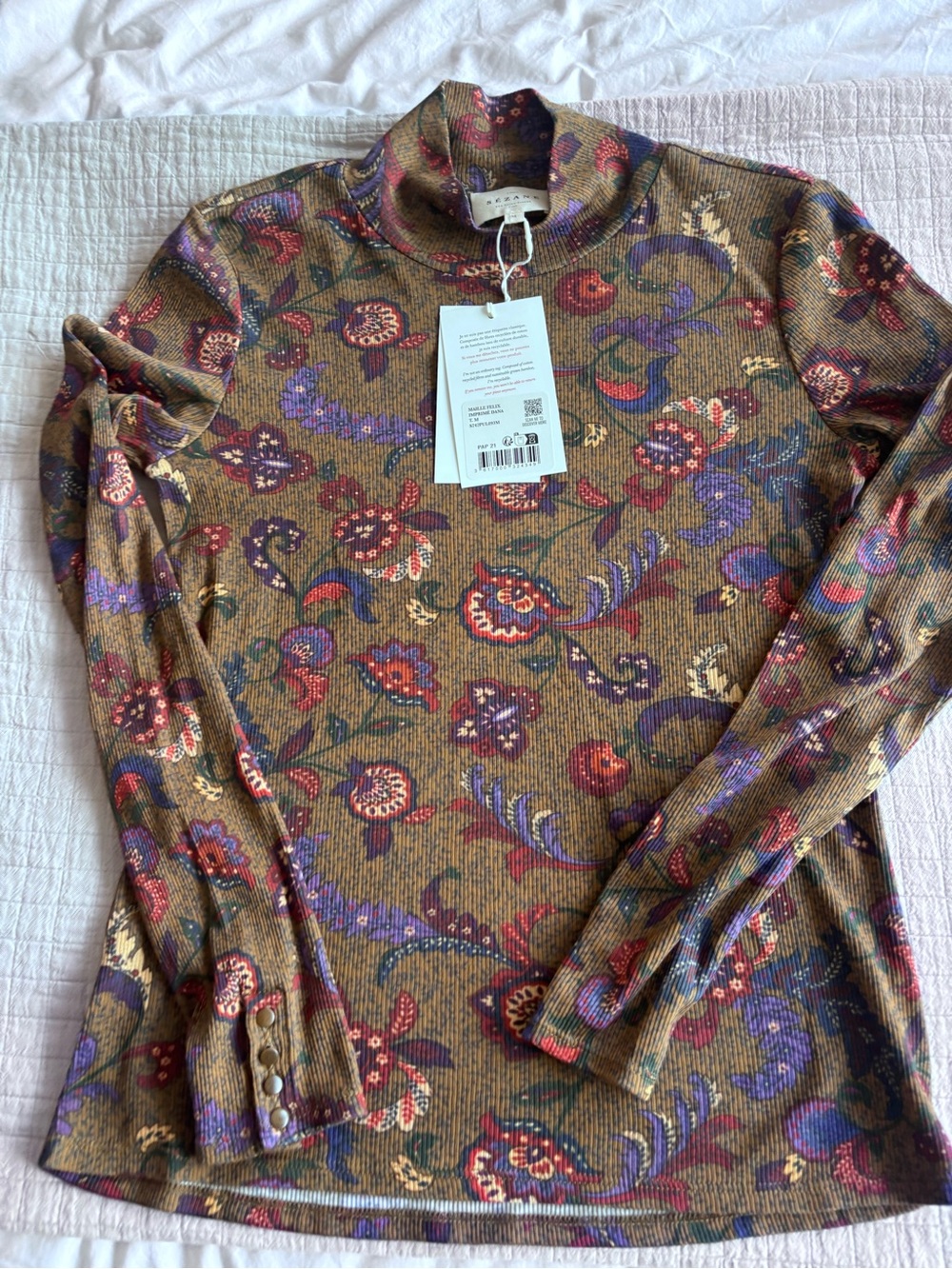 NWT Sézane Felix Jumper in Dana Print Size M - Picture 2 of 7